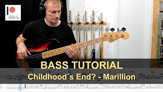 Childhood´s End? - Marillion | Bass Tutorial (Sheet + TABs)