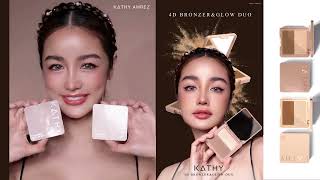 KATAY AMREZ 4D BRONZER\u0026GLOW DUOเคธี บรอนเซอร์ แอนด์ โกลว์ดูโอ้ หน้าเรียวพุ่ง 2 เฉดสีในตลับเดียว