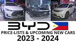 BYD Cars Price-lists & Upcoming New Cars in Philippines 2023 - 2024 | HAN, Dolphin & Tang