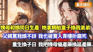 【重生復仇】娘親和姨母同日生產，姨母拿畸胎皇子偷換了我的健康弟弟，父親怒罵我娘不詳處死，我也被賣入青樓折磨死，重生我把一切跟娘坦白，讓她把姨母催產藥換延產藥#小說