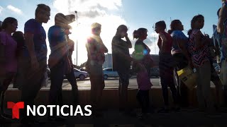 Repuntan los cruces de familias migrantes con niños en la frontera sur | Noticias Telemundo