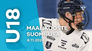 Yhdentoista maalin kooste: U18 Pikkuleijonat voittoon USA:sta – \