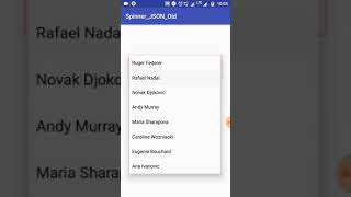 android populate spinner from json web service