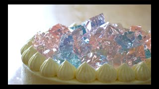 夏に食べたいクリスタルレアチーズショートケーキの作り方✴︎How to make crystal cheesecake✴︎ベルギーより#195