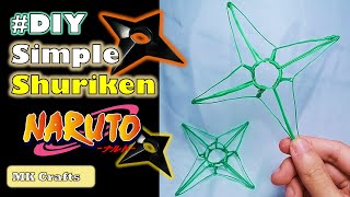 Iconic Weapons in Anime: NARUTO SHURIKEN, in Wire #naruto #ninjastar  #diy #tutorial #anime