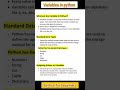 variables in python #shorts #youtubeshorts #python #pythonprogramming
