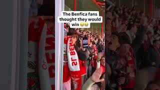 Benfica fans thought they've won against Fc Barcelona. #football #shorts #barca #ucl