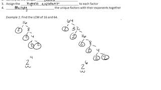 Technology MAP 117 Using Prime Factorization