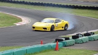 Ludere Ferrari 360 drifting in track Drift muscle in SUGO