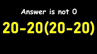 This Simple Math Question Stumps Everyone!