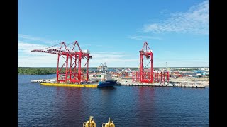 Byggandet av Ostkustens största containerterminal