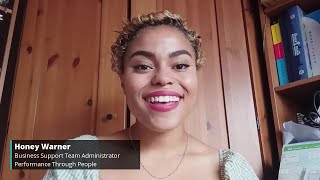 Honey Warner from Performance Through People | Apprentice Journey