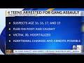 four teens arrested after