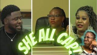Support court w/ Judge Vonda B REACTION: She all CAP!!!! #reaction