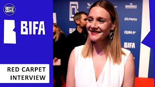 Romola Garai - Amulet -  2021 BIFA Red Carpet Interview