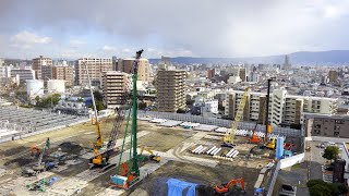 2022.12.23  時折、粉雪が舞い、強風が吹き続ける極寒の一日。 大阪公立大学 森之宮キャンパス　SmartCity 建設中 JAPAN / Osaka