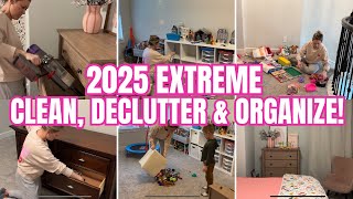 EXTREME CLEAN, DECLUTTER & ORGANIZE WITH ME // PLAYROOM & KIDS BEDROOMS // DECLUTTER SERIES PART 1