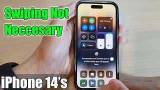 iPhone 14's/14 Pro Max: How to Open The Control Center / Notification Center Without Swiping Down