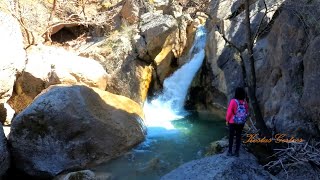 ΚΑΤΑΡΡΑΚΤΗΣ ΚΡΙΟΣ στη ΣΕΛΙΑΝΑ ΑΧΑΪΑΣ (DRONE). KRIOS WATERFALLS, ACHAEA, GREECE.