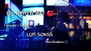 Dil Kehta Hai... Lofi Remix (slowed + reverb ) lofi songs || Lofi Jharkhand