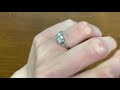 1.40ct old european cut diamond ring positino ring hand video