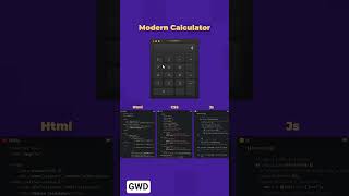 Calculator project 😊 #javascript #html #css #shorts #viralvideo #webdevelopment #frontend #js