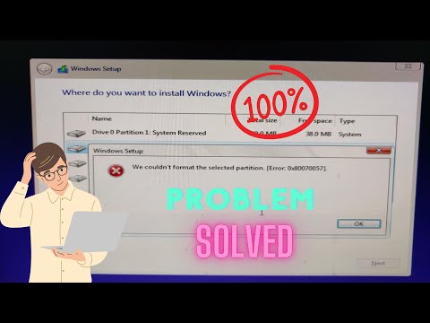 We couldn’t format the selected partition.[Error: 0x80070057] | How to format any partition by cmd.