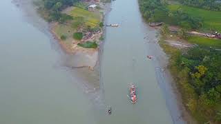 পাখির চোখে ঐতিহ্যবাহী 'নলী বন্দর বাজার'বরগুনা জেলা @SohagHafiz