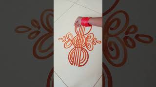 ఈజీ ఈజీగా సైడ్ ముగ్గు 😘🥰#rangoli #sidebordermuggulu #ytshortsindia