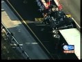 Semi overturns on I-95 in Ft. Pierce