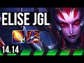 ELISE vs LILLIA (JGL) | Rank 5 Elise, 11/2/5, Legendary | EUNE Grandmaster | 14.14