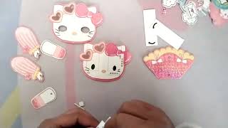 hello kitty纸偶人教程