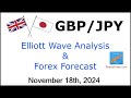 GBP JPY Elliott Wave Analysis | Forex Forecast | November 18, 2024 | GBPJPY Analysis Today