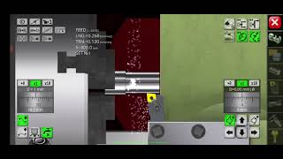 Turning process using 1K62 Lathe Simulator