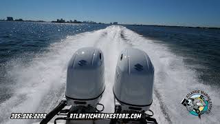 26' Island Runner Repowered with Twin 200HP Suzuki by Atlantic Marine