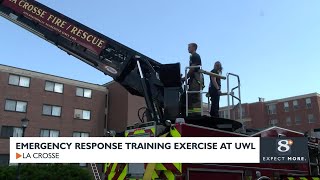 Emergency response training exercise at UWL