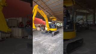 (คลิปวีดีโอการทำงานระบบรถ)รถขุด komatsu pc35MR2 รถมือสองเก่าญีปุ่น มีไลน์หัวเจาะ ราคา 480,000 บาท