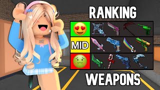 I Ranked EVERY WEAPON In MM2...