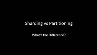 Database Sharding vs Partitioning (Explained)