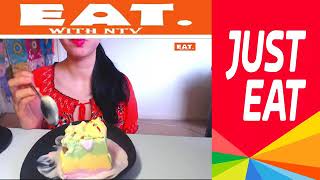 ASMR   EATING ICE CREAM CAKE   EATING SOUND   NO TALKING   Eat With NVT