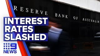 RBA cuts interest rate to record low | Nine News Australia