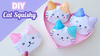 paper cat squishy Toys / DIY Kawaii Squishy / MAKE CAT SQUISHY EASY / Paper squishy #Shorts
