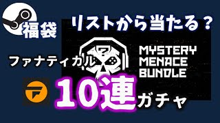 【Steam福袋】引く前に欲しいものリストの準備を！…ファナティカル「Mystery Menace Bundle」にチャレンジ