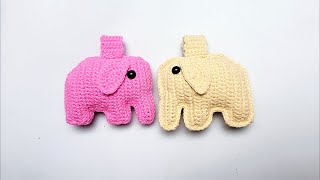 🐘 Crochet a Lucky Little Elephant! Super Cute Hanging Decoration Tutorial for Good Luck and Smiles!