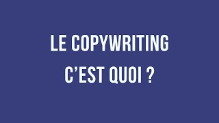 Le copywriting c'est quoi ? | Extrait cours Copy #tuganbara