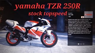 yamaha TZR 250R topspeed stock exzhaust