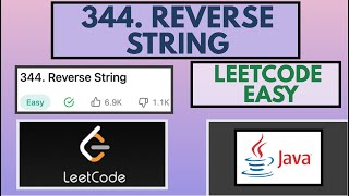 Leetcode | 344. Reverse String | Easy | Java Solution