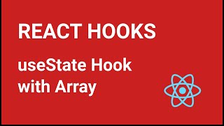 React Hooks Tutorial - 3 - useState with Array