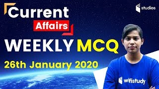 7:00 AM - Weekly Current Affairs MCQ by Krati Ma'am | 26th January 2020