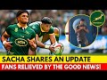 🚨FANS CELEBRATE THE LATEST UPDATES ON SACHA FEINBERG-MNGOMEZULU! | SPRINGBOKS NEWS